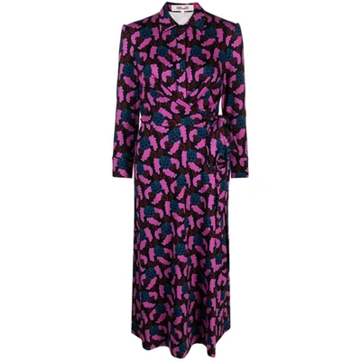 Shop Diane Von Furstenberg Dresses In Pink/blue