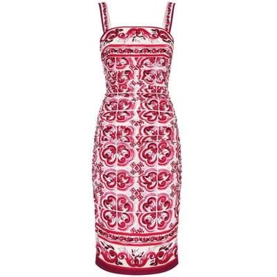Shop Dolce & Gabbana Dresses In Red/white