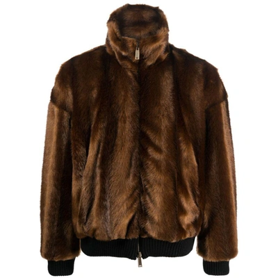 Shop Dsquared2 Outerwears In Brown