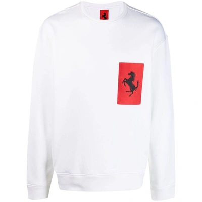Shop Ferrari Sweatshirts In White