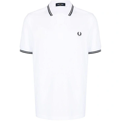 Shop Fred Perry Sweaters In White/black