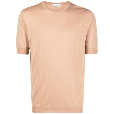 Goes Botanical Merino-wool Crewn-neck T-shirt In Neutrals