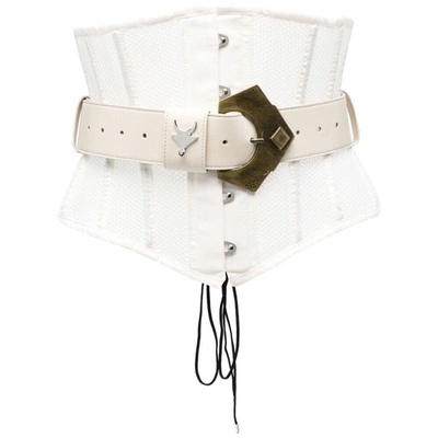 Shop Inan Belts In White/neutrals