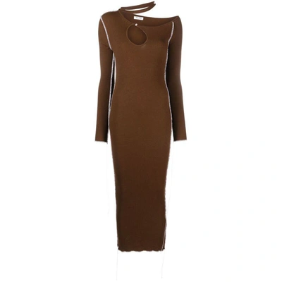 Shop Julfer Dresses In Brown