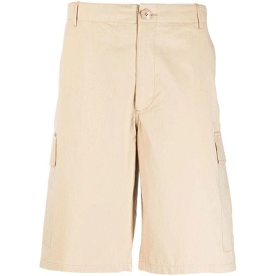 Shop Kenzo Shorts In Neutrals