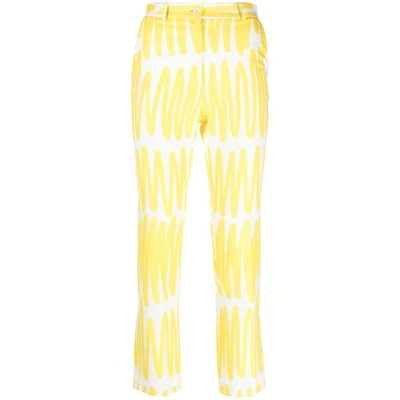 Shop Kiton Dresses In White/yellow