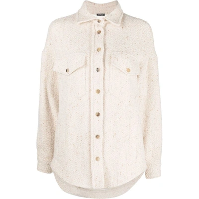 Shop Kiton Shirts In Neutrals