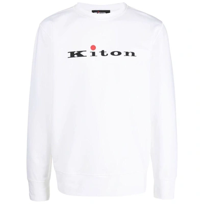 Shop Kiton Sweatshirts In White