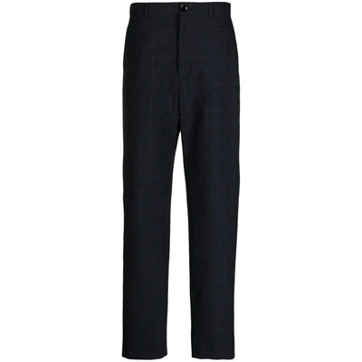 Shop Lemaire Pants In Black/blue