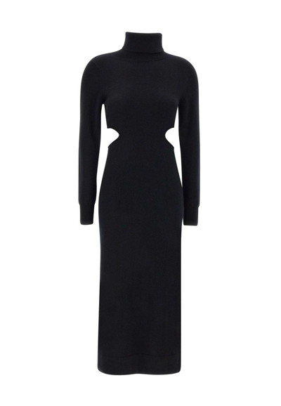 Shop Iro Isao Turtleneck Midi Dress In Black