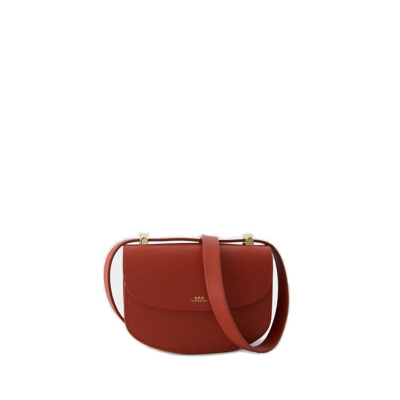 Shop Apc A.p.c. Genève Mini Shoulder Bag In Red