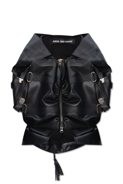 Shop Junya Watanabe Comme Des Garçons Zipped Jacket In Black