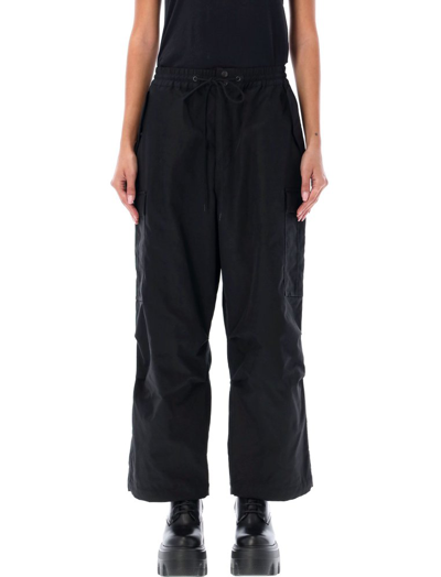 Shop Junya Watanabe Drawstring Cargo Pants In Black