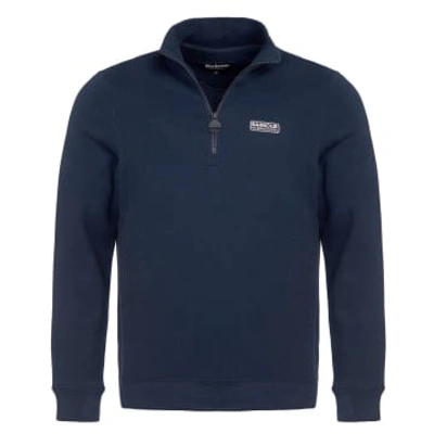 Shop Barbour International Essential Half Zip Sweatshirt Navy In Blue