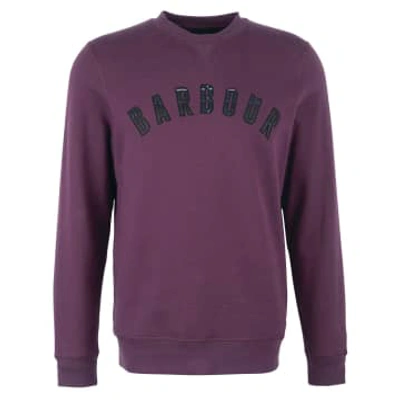 Shop Barbour Debson Sweatshirt Purple