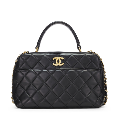 Shop What Goes Around Comes Around Chanel Black Bowling Bag