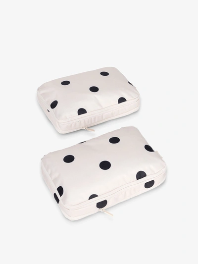 Shop Calpak Small Compression Packing Cubes In Polka Dot