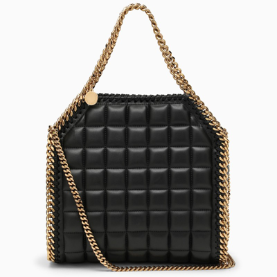 Shop Stella Mccartney Black Quilted Falabella Bag