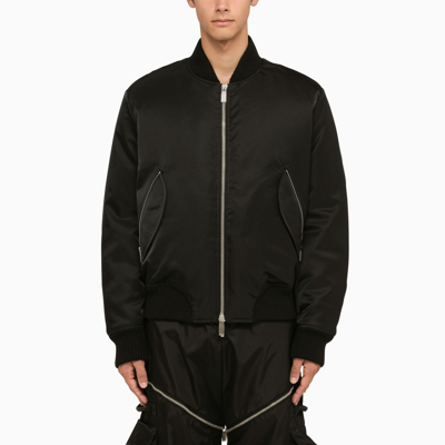 Shop Off-white ™ | Black Cargo Bomber Jacket