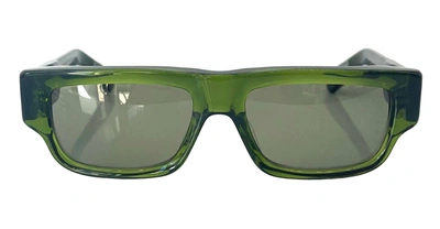 Shop Chrome Hearts Sunglasses In Olive Green