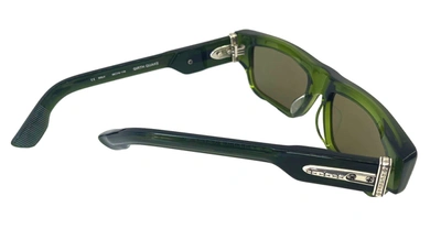 Shop Chrome Hearts Sunglasses In Olive Green