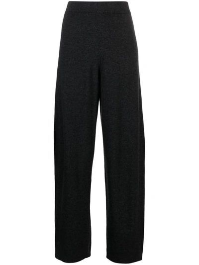 Shop Lemaire Soft Curved Trousers In Wool Blend In Grey
