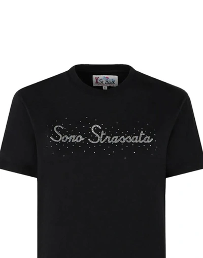 Shop Mc2 Saint Barth Short Sleeve T-shirt In Black