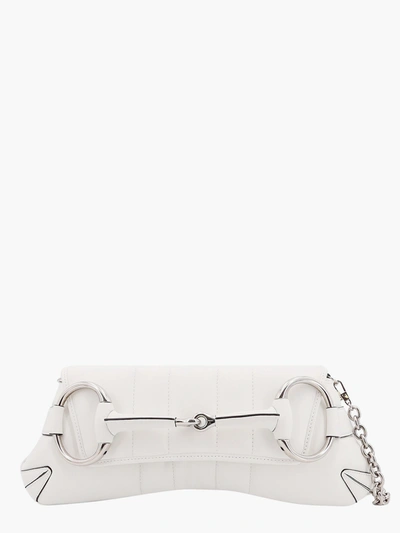 Shop Gucci Horsebit Chain In White
