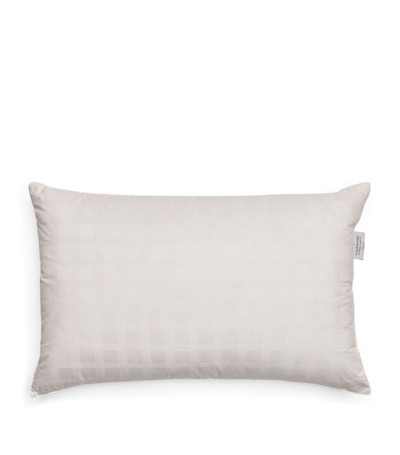 Shop Vispring Cotton Down-filled Pillow (50cm X 75cm) In White