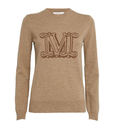Shop Max Mara Cashmere Pamir Sweater In Beige