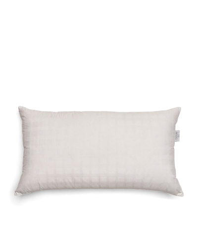 Shop Vispring Cotton Down-filled Pillow (90cm X 50cm) In White