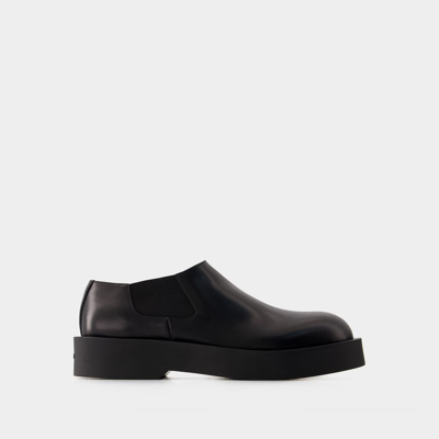 Shop Jil Sander Boots -  - Leather - Black