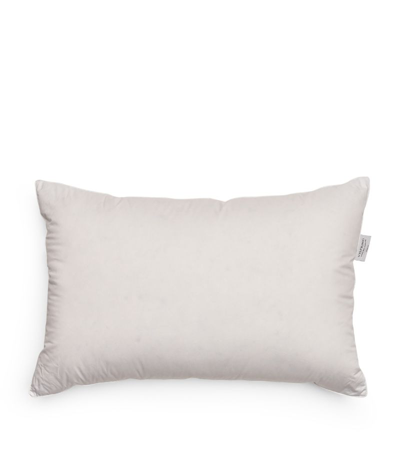 Shop Vispring Cotton Down-filled Pillow (50cm X 75cm) In White