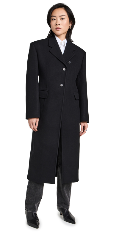 Shop Recto Charlotte Structured Single Coat Black