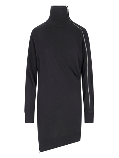 Shop Isabel Marant Zip Knit Dress In Black  