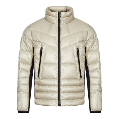 Shop Moncler Canmore Jacket In Cream