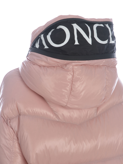 Moncler Huppe Short Down Jacket In Rosa
