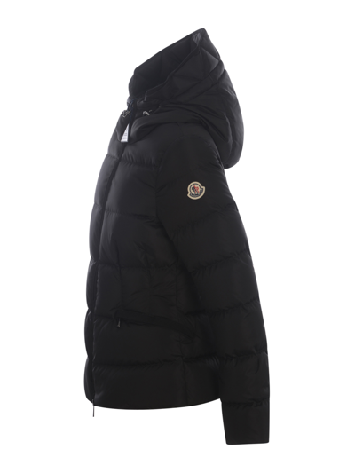 Moncler Short Down Jacket  "avoce" In Nero
