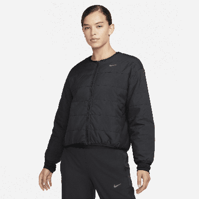 Shop Nike Women's Therma-fit Swift Running Jacket In Black