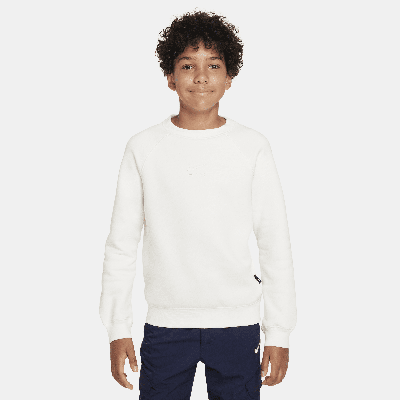 Shop Nike Air Big Kids' Sweatshirt In White