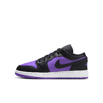 Shop Jordan Air  1 Low Big Kids' Shoes In Purple