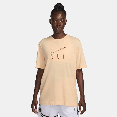 Shop Nike Women's Dri-fit Swoosh Fly T-shirt In Orange