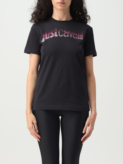 Shop Just Cavalli T-shirt  Woman Color Black