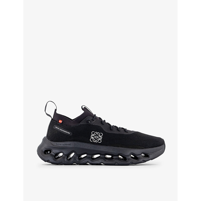 Shop Loewe Men's All Black X On Cloudtilt Recycled-polyester Low-top Trainers