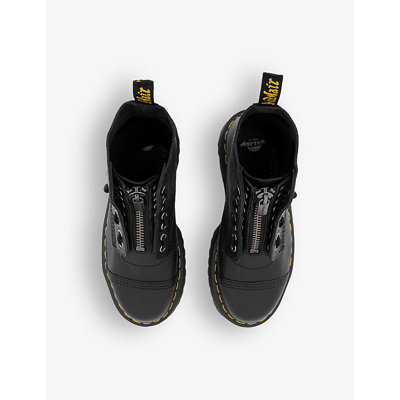 Dr. Martens' Womens Dr. Martens Sinclair Tonal-stitched Zip-up Leather Ankle Boots In Black