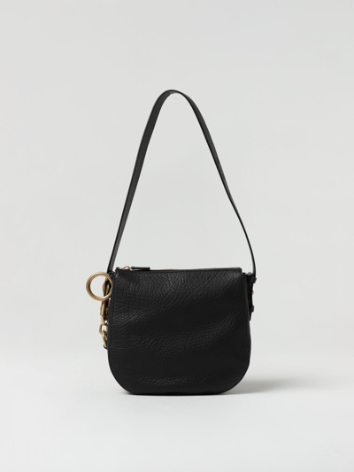 Shop Burberry Knight Bag In Grained Leather In Black
