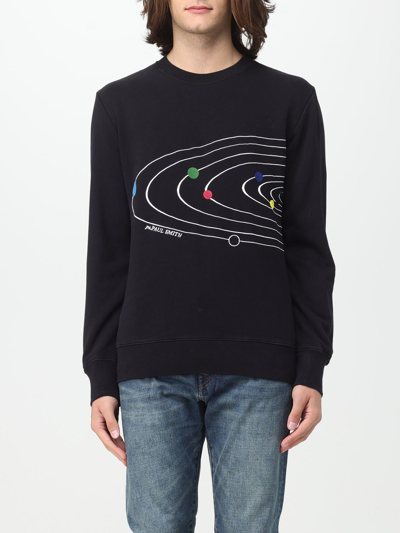 Ps By Paul Smith Sweatshirt With Solar System Print In Black