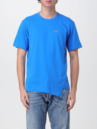 Shop Comme Des Garcons Shirt X Lacoste T-shirt  Men Color Blue