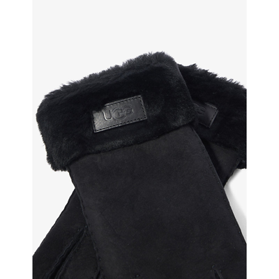 Ugg Shearling Gloves In Black