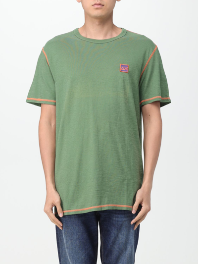 Shop Sun 68 T-shirt  Men Color Green